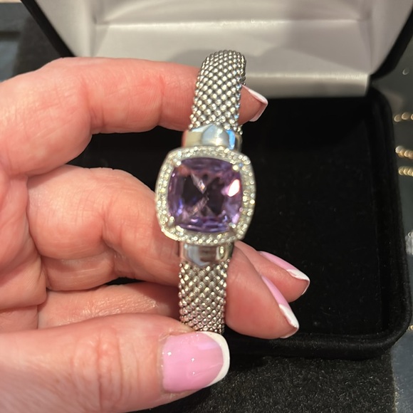 Sterling Silver Amethyst popcorn bangle from Kay Jewelry! - Picture 5 of 5